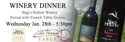 stag's hollow winery dinner at french table